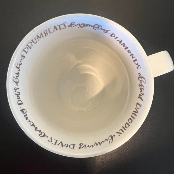 Letter D “All Great Things Begin with the Letter D” Initial Monogram Ceramic Mug - Picture 11 of 14